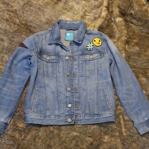 GAP Kids Emoji 😋 XXL Jean Jacket Size